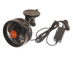 Вентилятор HX-702 12см (4.5") 24V (6.5W) диммер, на вакуумной присоске, с регулируемыми углами обдува black/orange MITCHELL 1/24 — изображение 3