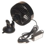 Вентилятор HX-703 16см (6") 12V (9W) диммер, на вакуумной присоске, с регулируемыми углами обдува black/blue MITCHELL 1/24