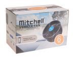 Вентилятор HX-703 16см (6") 12V (9W) диммер, на вакуумной присоске, с регулируемыми углами обдува black/blue MITCHELL 1/24 — изображение 2
