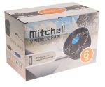 Вентилятор HX-704 16см (6") 24V (12W) диммер, на вакуумной присоске, с регулируемыми углами обдува black/orange MITCHELL 1/24 — изображение 2