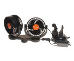 Вентилятор HX-708 13см (5") 24V (13W) диммер, на присоске, двойной, с регулируемыми углами обдува 360° black/orange MITCHELL 1/18 — изображение 4