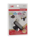 Держатель телефона 3R-1027 BLACK/YELLOW 61-93мм на дефлектор 3R /1/60 — изображение 2