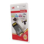 Держатель телефона 3R-1027 BLACK/YELLOW 61-93мм на дефлектор 3R /1/60
