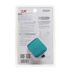 Держатель телефона 3R-1018 BLACK/BLUE/GREY магнитный на дефлектор 3R /1/60