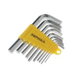 Набор ключей шестигранных ER-15101:Г-образных 1.5-10мм 10пр. ЭВРИКА /1/12/72