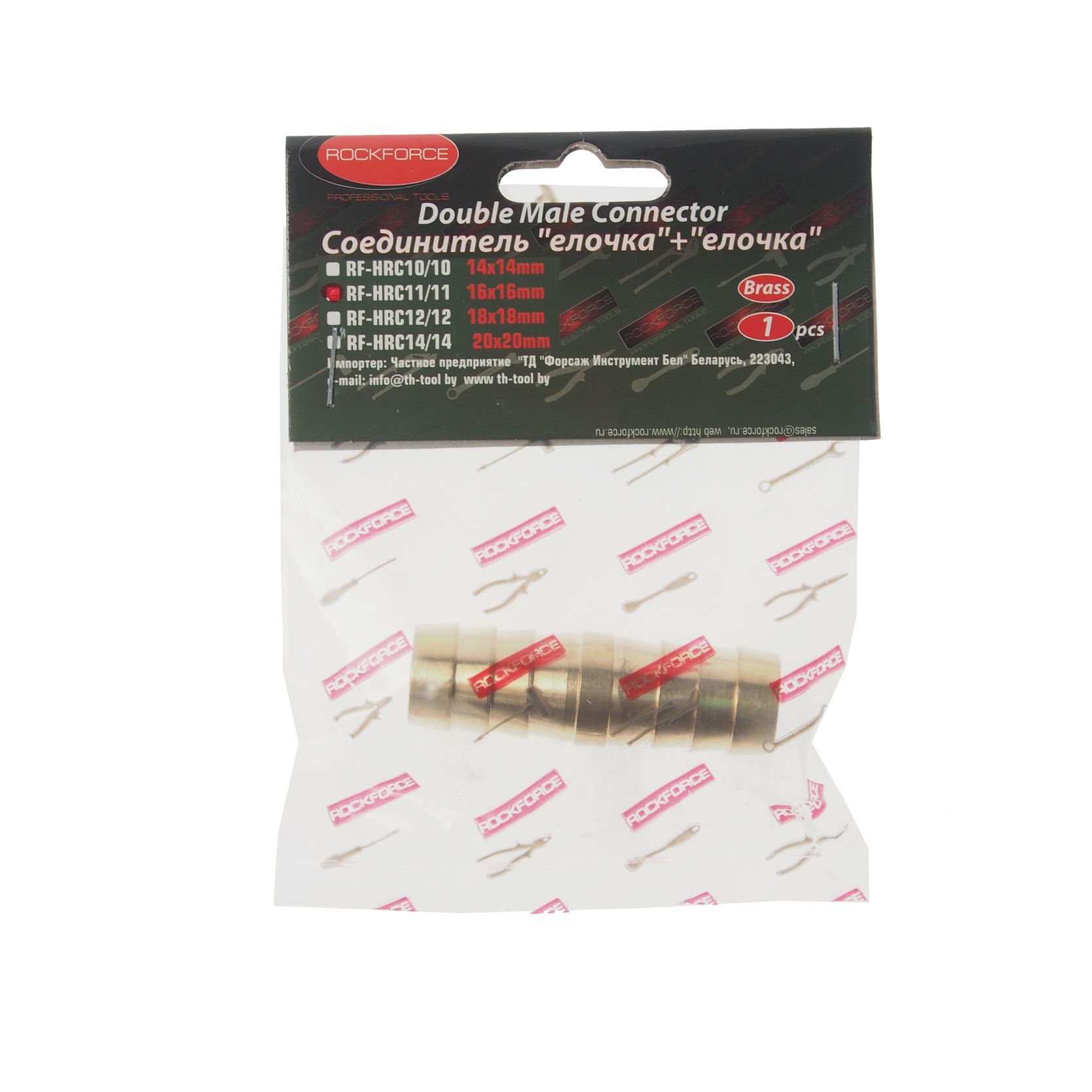 m0001039166_1.resize1 Соединитель RF-HRC11/11 "елочка"+"елочка" 16мм x 16мм ROCKFORCE /1 — изображение 1