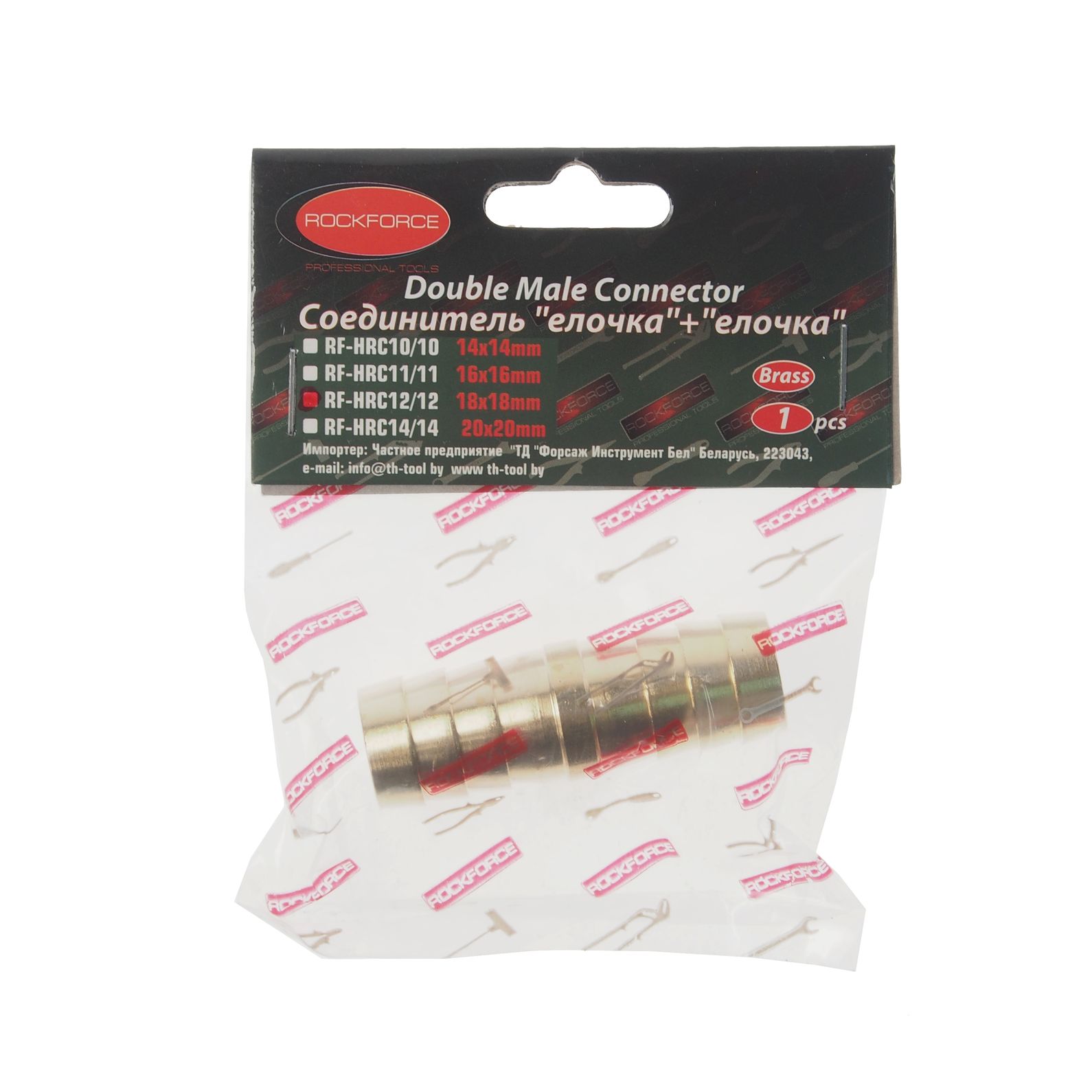 m0001039167_1.resize1 Соединитель RF-HRC12/12 "елочка"+"елочка" 18мм x 18мм ROCKFORCE /1 — изображение 1
