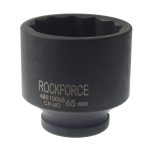 Головка торцевая  65мм 1", 12-гранная L=95мм ударная глубокая ROCKFORCE RF-48810065 /1 — изображение 2