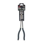 Щипцы RF-5047P4 с закругленными губками и удлиненными рукоятками 75° CR-V 11"-275мм (захват 13мм), на пластиковом держателе ROCKFORCE /1/