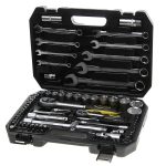 Набор инструмента ER-80082 1/4"&1/2"DR 6-гранный 82 предмета ЭВРИКА 1/3 — изображение 5