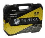 Набор инструмента ER-80082 1/4"&1/2"DR 6-гранный 82 предмета ЭВРИКА 1/3 — изображение 4