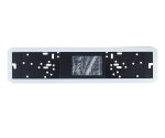 Рамка для номерного знака MIS-53131 WHITE с закругленными углами, нержавеющая сталь (на пластиковой подложке) MISTAR /1/50