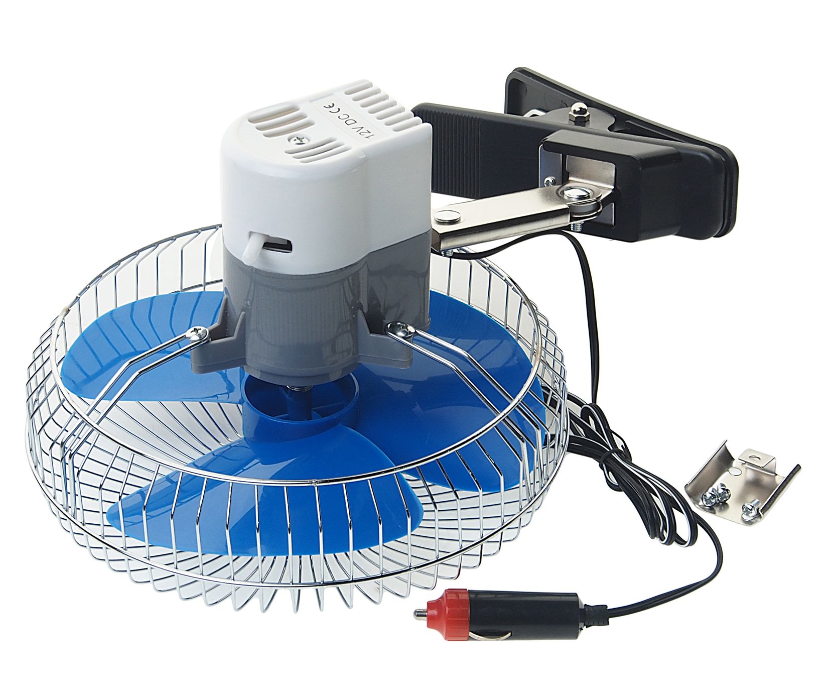m0001043095_2.resize1 Вентилятор M-503C 21см (8") с решеткой металл на прищепке 12V MEGAPOWER /1/12 HIT — изображение 1