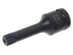 Головка-бита SPLINE глубокая ударная 1/2", M12 с отверстием ROCKFORCE RF-24807812T /1 — изображение 2