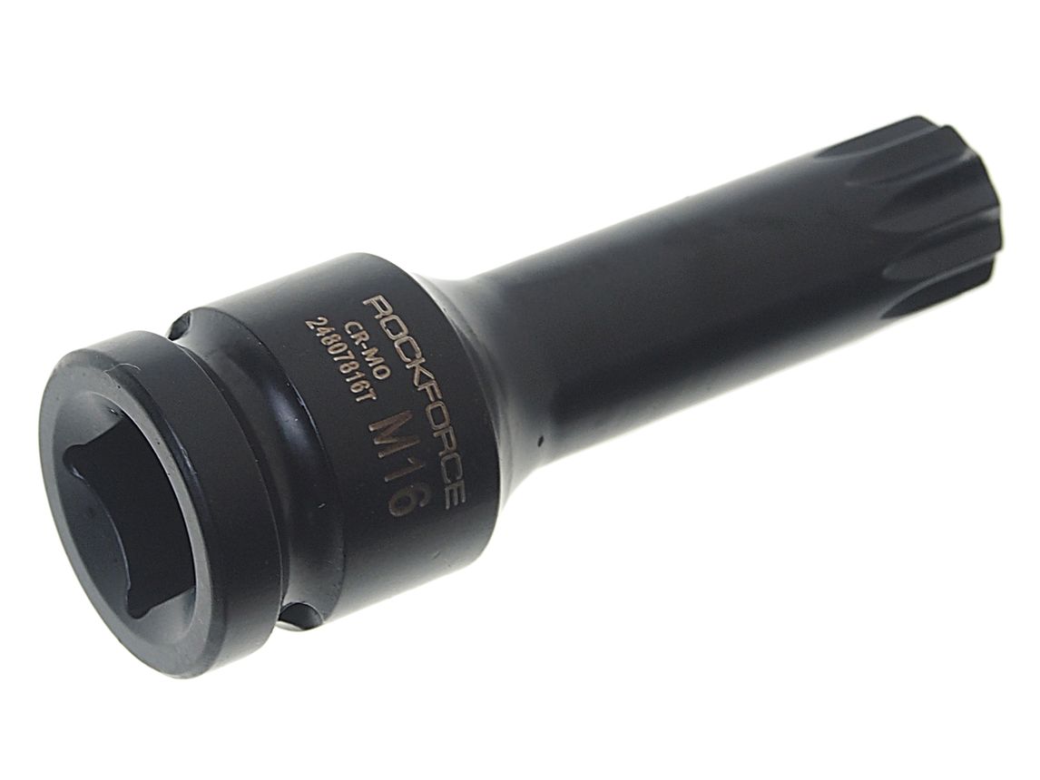 m0001043223_2.resize1 Головка-бита SPLINE глубокая ударная 1/2", M16 с отверстием ROCKFORCE RF-24807816T /1 — изображение 1
