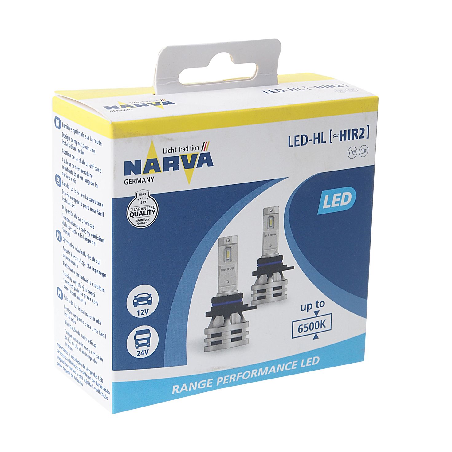 m0001043658_2.resize1 Автолампа HIR2 (PX22d) LED RANGE PERFOMANCE 24W х2 6500K (2шт) 12/24V NARVA /1/10 — изображение 1