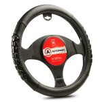 Оплетка руля AP-2060 BLACK (M) экокожа + две массажные вставки из силикона, AUTOPROFI 1/20 — изображение 2