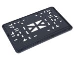 Рамка для номерного знака AB-024 (115/5-ч) BLACK квадратная с защелкой без надписи /1/30 — изображение 2