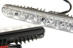 Дневные ходовые огни W-DRL-HPL6 6SMD 170х20мм (металлический корпус) плоские (2шт) 10-15V ВЫМПЕЛ /1/50