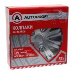 Колпаки на колёса WC-2010 SILVER (15) металлик, PP пластик, регулировочный обод, 4шт разм. 15" (370мм) AUTOPROFI /1/4 — изображение 2