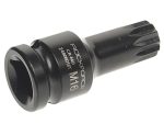 Головка-бита SPLINE ударная  1/2", M16 с отверстием ROCKFORCE RF-24806016T /1/10/300