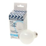 Лампа светодиодная E27 A60 15W холодный свет ERGOLUX 1/10/100 — изображение 2
