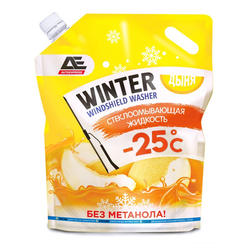 m0001047501_1.resize1 Жидкость стеклоомывающая AUTOEXPRESS зимняя (до -25С) ДЫНЯ, ДОЙ-ПАК 3000мл ТИТАН-СМ/1/6 — изображение 1