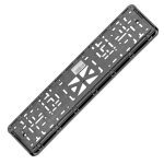 Рамка для номерного знака AB-012СССР (112/1-STD-СР) SILVER с защелкой и надписью "СССР" рельефная /1/30
