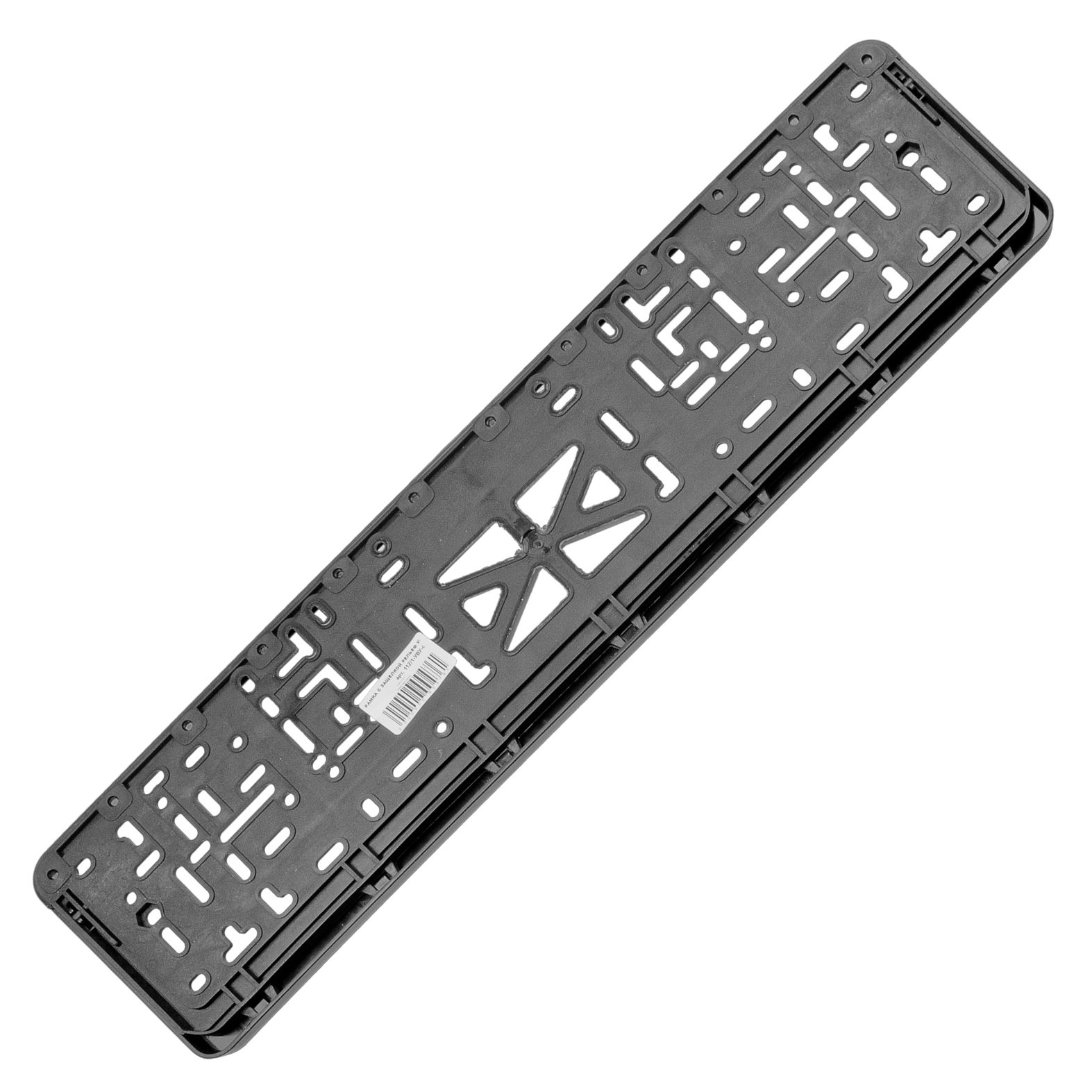 m0001047560_2.resize1 Рамка для номерного знака AB-012УВУ (112/1-STD-УВУ) SILVER с защелкой и надписью "УВУ" рельефная /1/30 — изображение 1