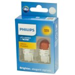 Автолампа W21W (W3*16d) LED AMBER Ultinon Pro6000 80Лм (2шт) 12V PHILIPS /1