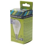 Лампа светодиодная E14 G45 11W дневной свет ERGOLUX 1/10/100