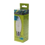 Лампа светодиодная E27 C35 11W холодный свет ERGOLUX 1/10/100