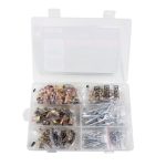Набор заклепок RF-36481C комбинированный 165пр.(вытяжные: 2.4, 3.2, 4.0, 4.8, 6.4мм-по 15шт; резьбовые:М3,М4,М5,М6,М8,М10-по 15шт),в кейсе ROCKFORCE /