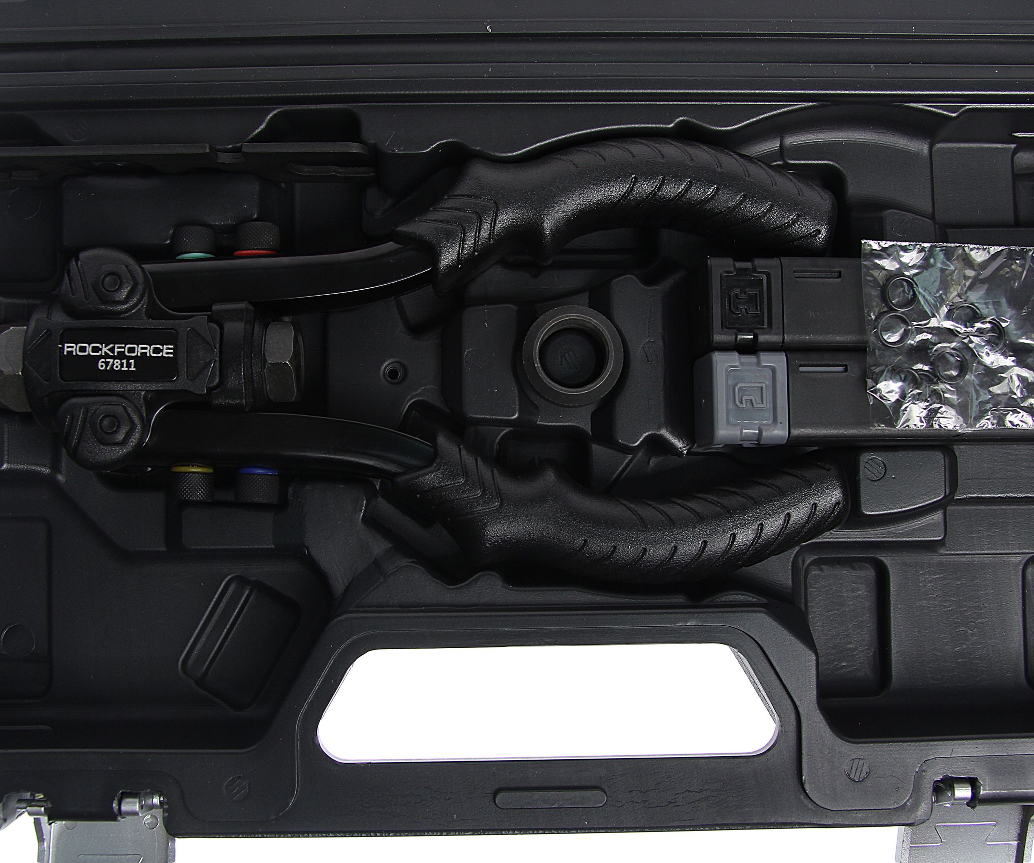 m0001048819_2.resize1 Заклепочник RF-67811 механический двуручный 2в1''Profi''(L-260мм, вытяжные:2.4, 3.2, 4.0, 4.8, 6.4мм; резьбовые заклепки:М3,М4,М5,М6,М8,М10), в кейсе — изображение 1