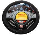 Оплетка руля MIS-17STW11(M) черная с серым кантом MISTAR /1/25 — изображение 2