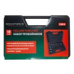 Пробойник RF-31091K: со сменными насадками 10пр. (5,6,8,10,12.5,16,20,25,32мм),в кейсе ROCKFORCE /1/20