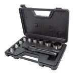 Пробойник RF-31091K: со сменными насадками 10пр. (5,6,8,10,12.5,16,20,25,32мм),в кейсе ROCKFORCE /1/20 — изображение 2