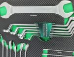 Набор ключей RF-K5315 (комбинированные:8-27мм,накидные удл.-е:6-19мм,накидные:8-19мм,разр.-е:10-13мм;трещоточ-е:8-13мм,рожковый 32х36мм,Е10-Е24)в ложе — изображение 3