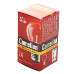 Лампа накаливания 40/A/CL/E27 40Вт 220V CAMELION 1/100
