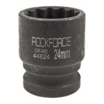 Головка торцевая 24мм 1/2" 12-гранная ударная L=40мм ROCKFORCE RF-44824 /1/180 — изображение 2
