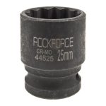 Головка торцевая 25мм 1/2" 12-гранная ударная L=43мм ROCKFORCE RF-44825 /1/180 — изображение 2