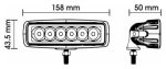 Фара светодиодная WL-118BF 6LED ближний свет 18W (165х80x55мм) 10-30V ВЫМПЕЛ /1/30 — изображение 2