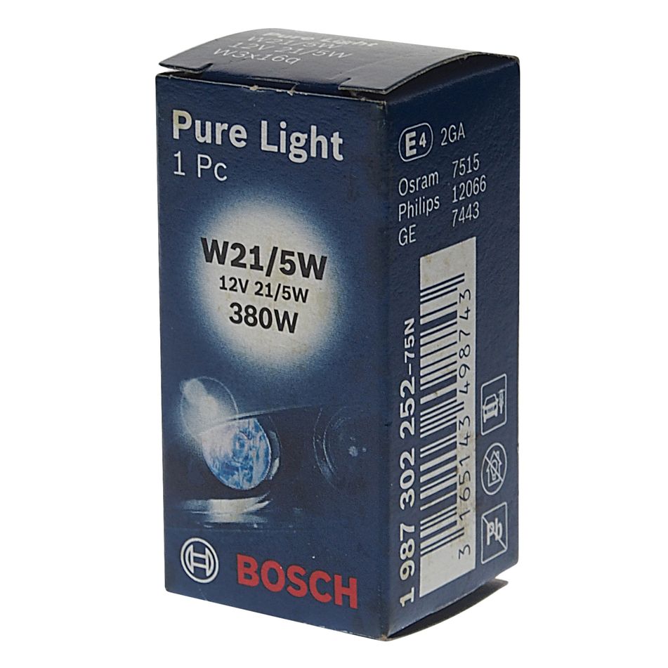 m0001052447_2.resize1 Автолампа W21/5W (W3*16q) PURE LIGHT 12V BOSCH /1/10 — изображение 1