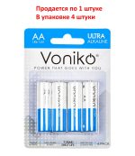 Элемент питания AA: LR6-BC4 ALKALINE ULTRA 1,5V VONIKO /4/48/576 — изображение 2