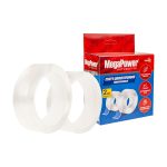 Скотч двухсторонний EW-101 NANO набор 2шт. (30мм х 3м, 0,8мм прозрачный, 30мм х 5м, 0,8мм прозрачный) многоразовый сверхсильный MEGAPOWER /1/10 — изображение 5