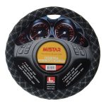 Оплетка руля MIS-2013LT05E (M) чёрная с двойной белой строчкой MISTAR /1/25 — изображение 2