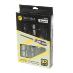 Набор отверток ER-M08-6  SL3.5x75 Ø3, SL5.5x100 Ø5, SL6.5x125 Ø6; PH0x75 Ø3, PH1x100 Ø5, PH2x125 Ø6, стержень S2, 6 предметов HRC≥59 ЭВРИКА /1/12 NEW — изображение 2