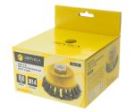 Щетка для УШМ ER-11150: 150мм М14 "Чашка" стальная проволока 0,5мм (макс. 4500 об/мин.) ЭВРИКА /1/20 NEW — изображение 2