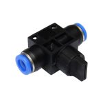 Фитинг ER-SHVFF08-08 для пластиковых трубок с краном 8x8мм ЭВРИКА /1/250  NEW