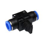 Фитинг ER-SHVFF12-12 для пластиковых трубок с краном 12х12мм ЭВРИКА /1/250 NEW